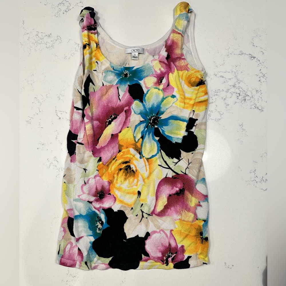 Cache floral sweater top - Picture 1 of 4